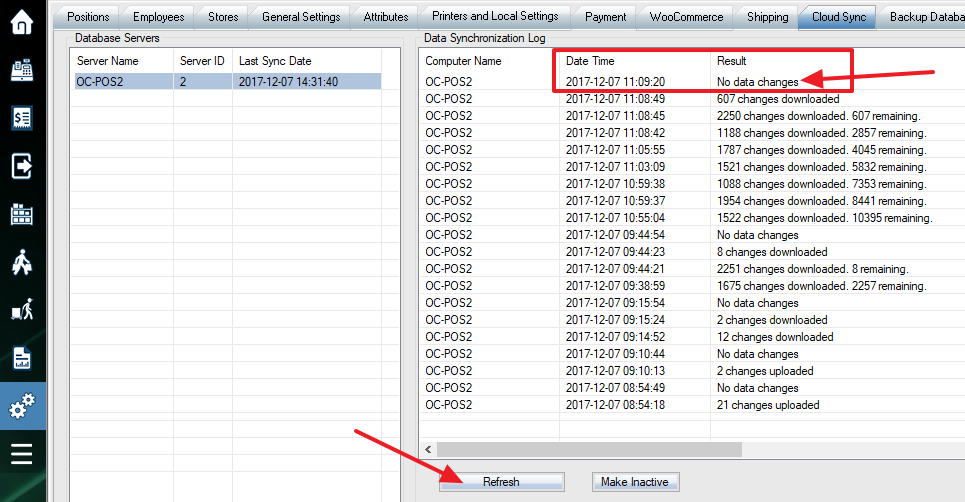 POS cloud-data-sync-done-no-data-changes