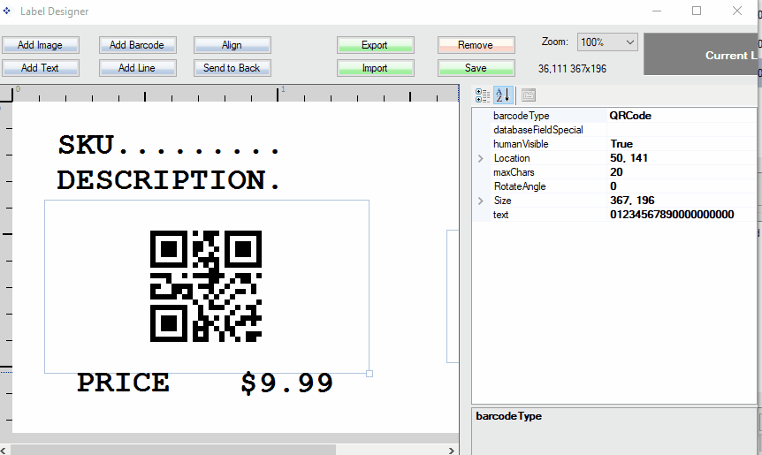 sku barcode maker