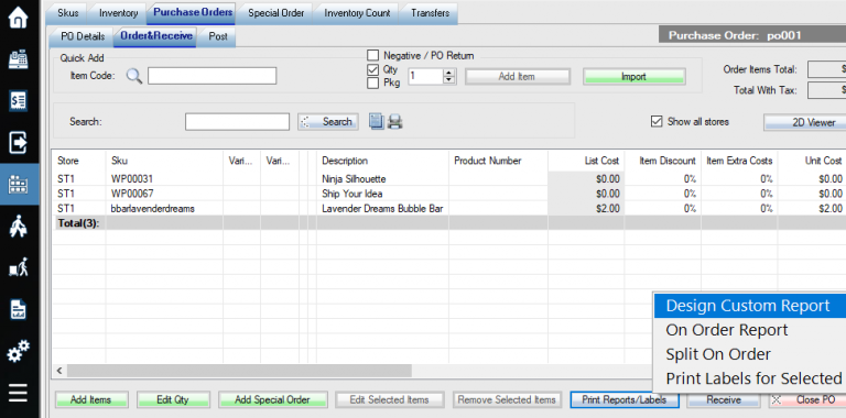 Purchase Custom Reports